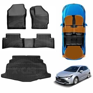 3D Floor Mats Boot Liner for Toyota Corolla Hatchback ZR Hybrid 2018-Onwards Cargo Trunk Luggage