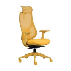 Mondo Scout Chair Ergonomic Office Work W/ Mesh Back & Support Mustard Yellow