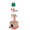Costway Christmas Cat Tree Tower Pet Condo Sisal Scratching Post