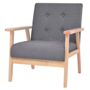 vidaXL Armchair Fabric Dark Grey Home Bedroom Single Sofa Chair Lounge Couch