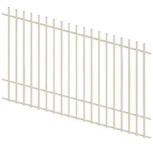 ProtectorAl 1201 - 2400 x 1500mm Surfmist Raked Up to 15º Batten Pool Fence Panel