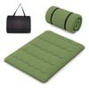 Costway Queen Size Camping Mattress Roll Up Tatami Mat Floor Bed Green