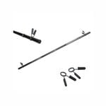 140cm - 28mm Diameter Hollow Barbell Bar With 2 Spring Collars - Max Load 70kg