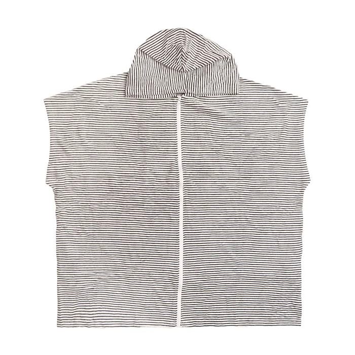 Adult Zip Front Poncho Black
