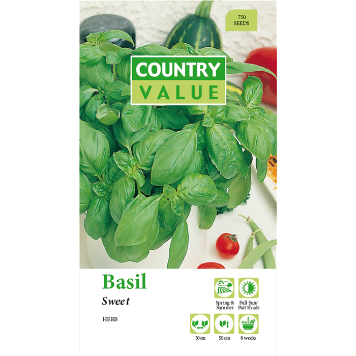 Country Value Sweet Genovase Basil Seeds