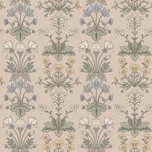 Wallpaper Trader Maj Wallpaper Roll 10.05m X 53cm, Tan