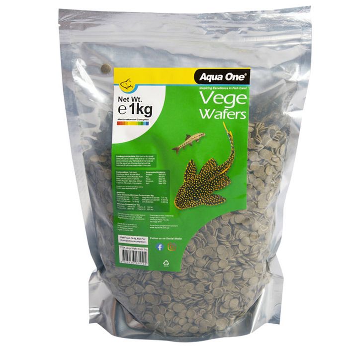 Aqua One Bulk Vege Wafers 1kg (11754)