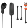 DETA 2.4KW/3.7KW/7KW 3-in-1 Portable EV Charger With 5m Cable IP65 Weather Resistance