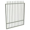 ProtectorAl 800 - 1200 x 1500mm Pale Eucalypt Aluminium Picket Top Pool Gate With Mid Rail