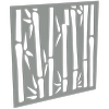 ProtectorAl 300 - 1200 x 300 - 1200mm Palladium Silver Bamboo Unframed Solid Aluminium Decorative Panel