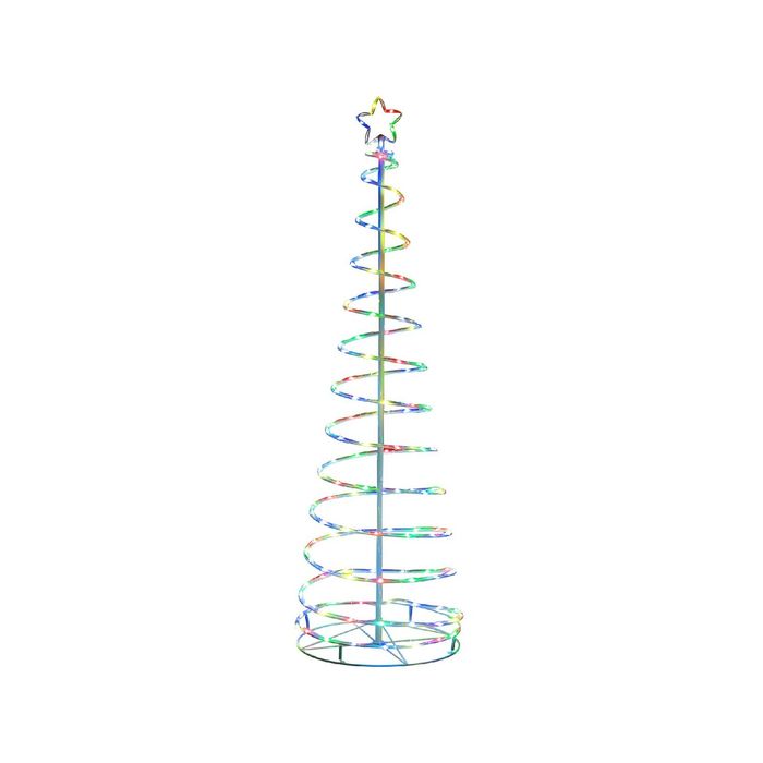 Costway 1.83M Spiral LED Christmas Tree String Lights w/10 Modes &Bluetooth Party Gift