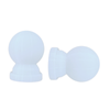 Pillar 16mm White Ball Curtain Rod Finials