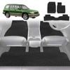 6D Diamond Car Floor Mats for Subaru Forester 2002-2008-Full Set-Black-Outback GT
