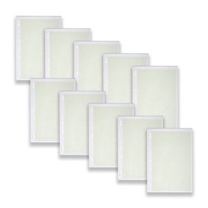 10pc Spirax 801 School Graph Pad A4 Grid Notebook 1mm Squares 25-pages Yellow