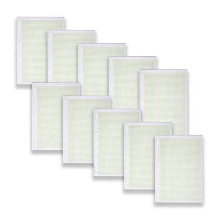 10pc Spirax 801 School Graph Pad A4 Grid Notebook 1mm Squares 25-pages Yellow
