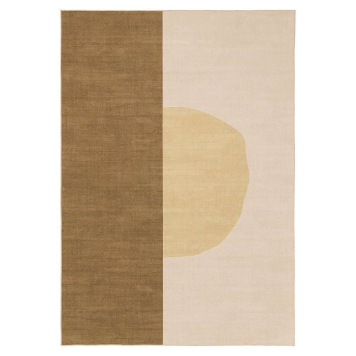 Loopsie-400cm X 300cm-nayo Gold And Cream Washable Rug
