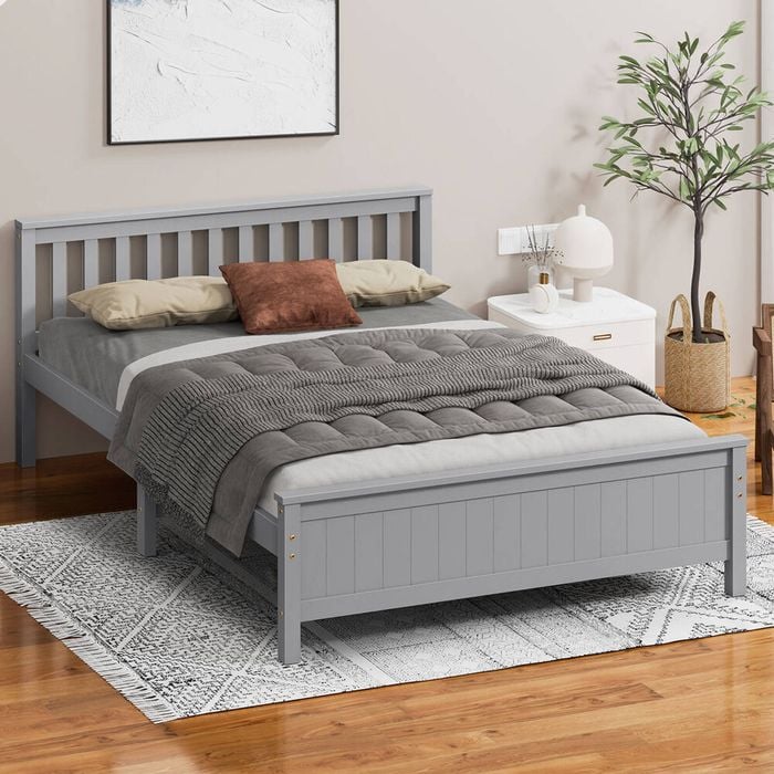 ALFORDSON Bed Frame Double Grey