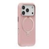 Torras Ostand Spin Silicon for iPhone 17 Pro - Rain Mist Pink