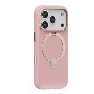 Torras Ostand Spin Silicon for iPhone 17 Pro - Rain Mist Pink