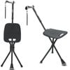 REHAND All Terrain Walking Cane with Seat For Men & Women