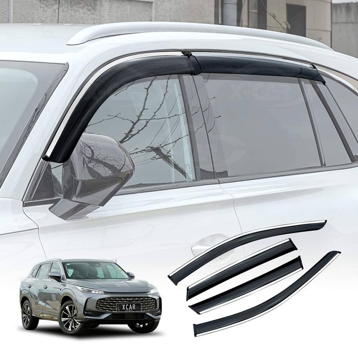 Weathershields For Mg Hs 2024-onwards Car Weather Shields Wind Deflectors Window Sun Visor 4 Pcs