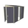Build-a-Shed 1.5 x 2.3 x 2m Single Sliding Side Door Skillion Shed - Grey