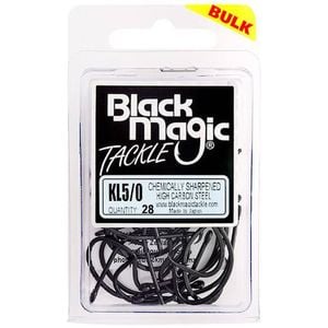 Black Magic KL Black Fishing Hook Large Bulk Pack 5/0