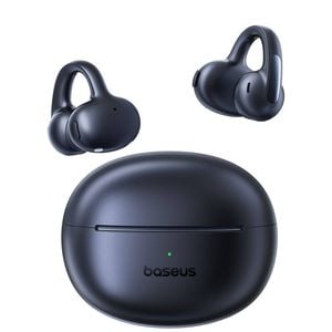 Laser Open Ear Wireless Earbuds with Dual Connection (Black)