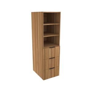 Lugna 1536 x 450 x 580mm Cove 2 Adjustable Shelf 3 Drawer Storage Cabinet