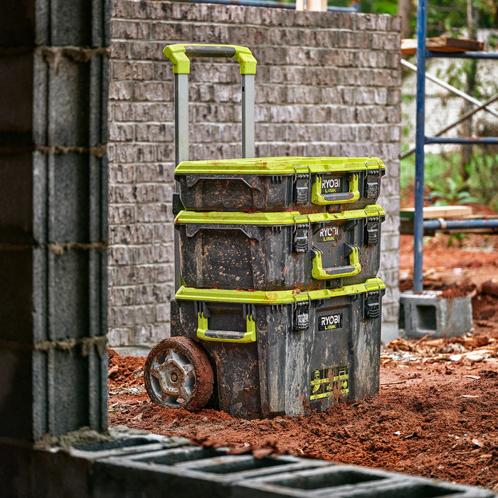 Ryobi LINK 3 Piece Rolling Storage Set - Bunnings Australia