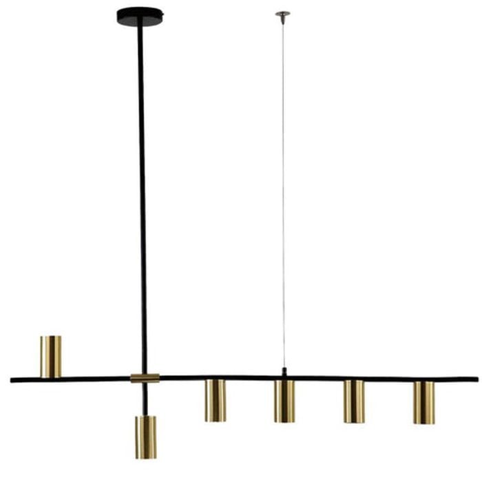 DRITTO Satin Brass 6 Light Pendant