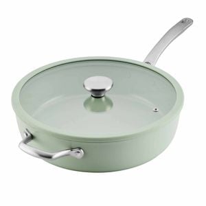 Circulon Halo With Laserdefense(tm) Ceramic Nonstick Induction 30cm/4.7l Covered Saute Sage Green