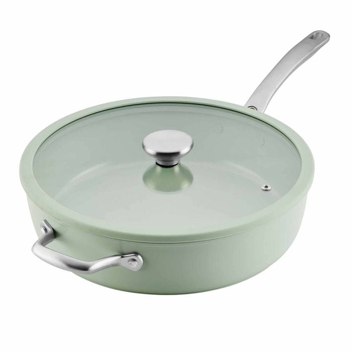 Circulon Halo With Laserdefense(tm) Ceramic Nonstick Induction 30cm/4.7l Covered Saute Sage Green