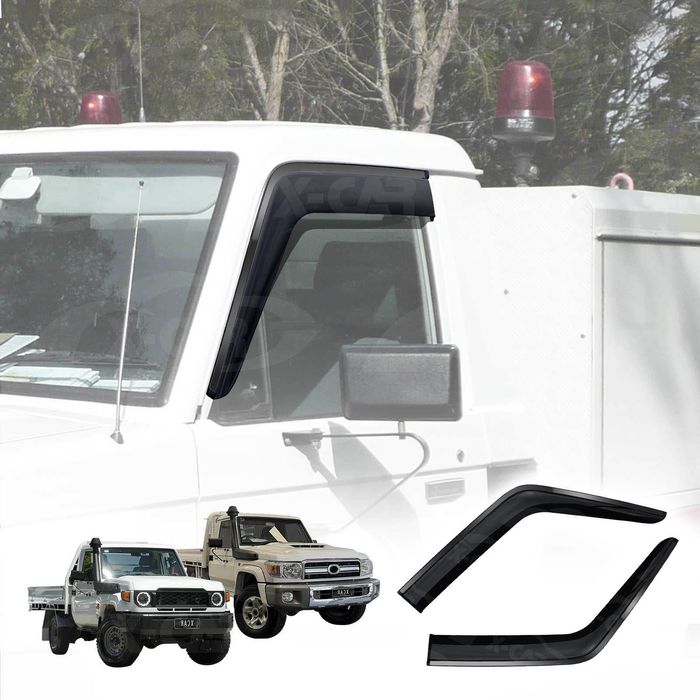Weathershields For Toyota Landcruiser 70/76/78/79 2007-onwards Series Car Weather Shields Wind Deflectors Window Sun Visor Set
