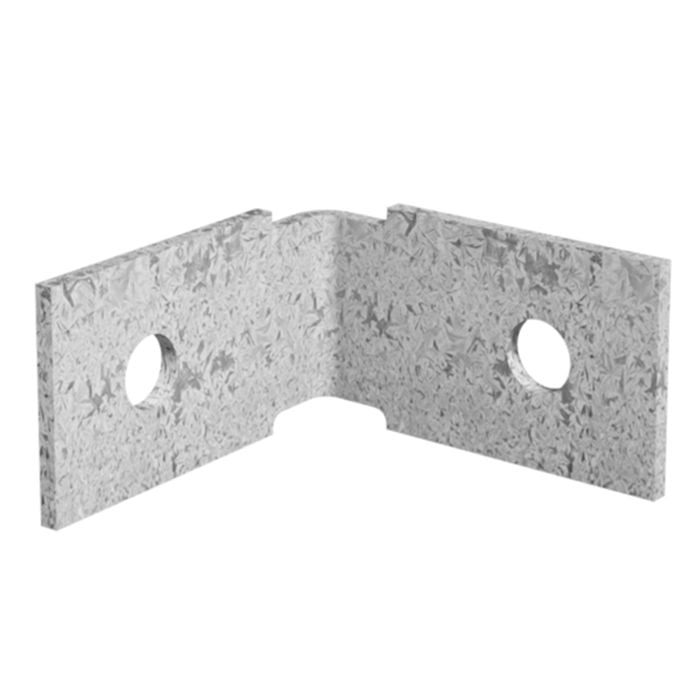 Dunnings 60 x 60 x 35mm M10 Galvanised Angle Bracket