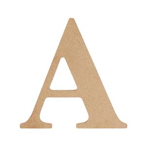 All Set 9cm MDF Alphabet Letter A
