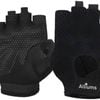 ALLIUMS Workout Gloves with Full Palm Protection Exercise Gloves (Pair), Black, Large