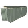 Build-a-Shed 1.5 x 4.5 x 2m Hinged Door Tunnel Shed Without Side Doors - Green