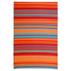 Fab Habitat 180x270cm Multicoloured Striped Malibu Recycled Plastic Reversible Outdoor Rug