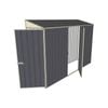 Build-a-Shed 0.8 x 3 x 2m Skillion Single Hinged Door Shed with Single Hinged Side Door - Grey