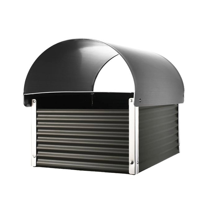 Sandleford Woodland Grey Post Mount Chelsea Letterbox