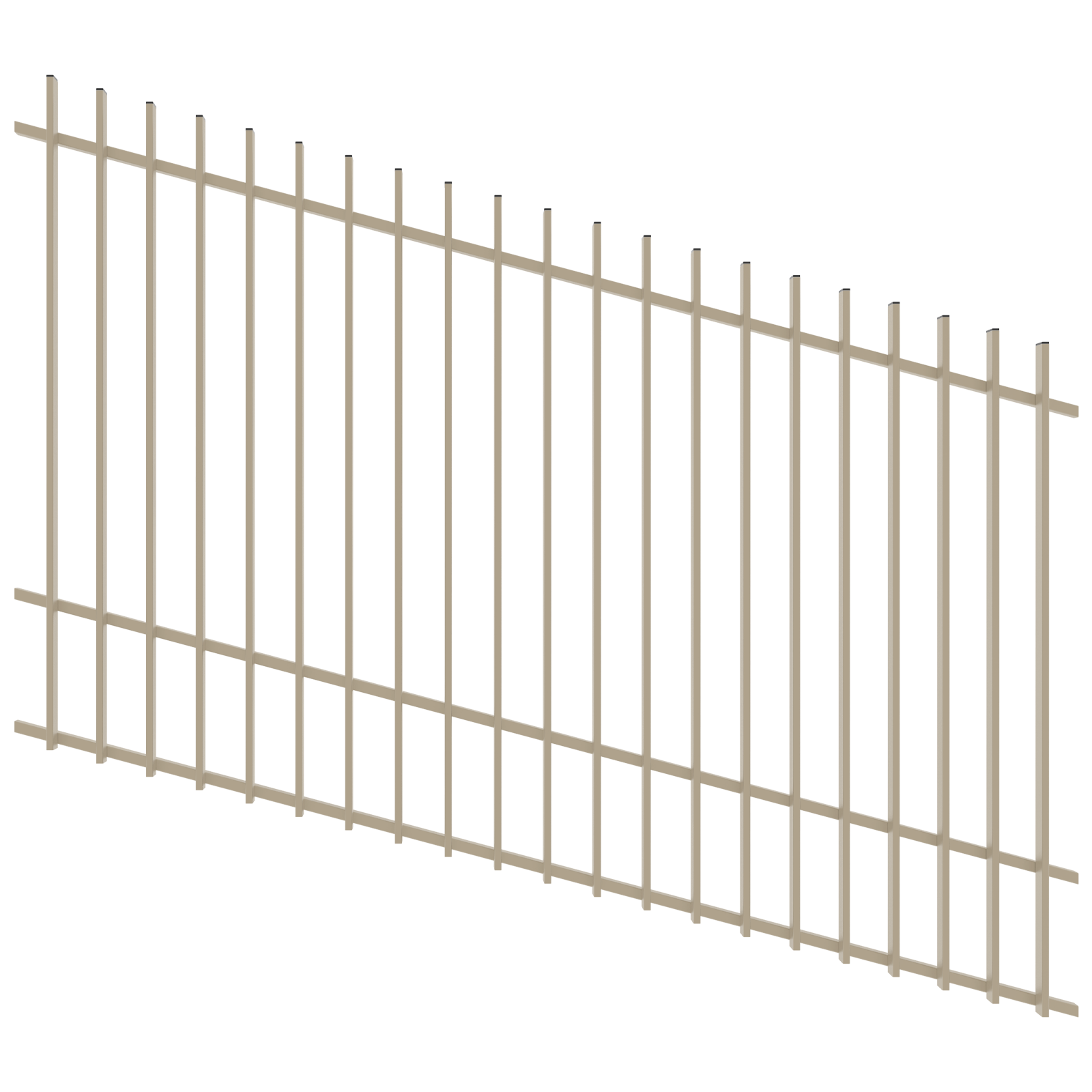 ProtectorAl 1201 - 2400 x 1500mm Paperbark Raked Up to 15º Radiator Pool Fence Panel product image