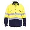 TRADIE XL Hi Vis Yellow Mens Reflective Long Sleeve Shirt