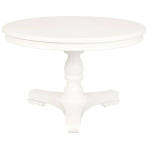 Tasmania Round Dining Table 120 cm - White