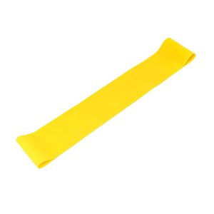 Resistance Band Exercise Loops - Set of 4 Colour-Coded Strengths, Pilates, Yoga & Rehab - Light - Yellow (0.40mm)