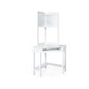 Costway Corner Computer Desk W/keyboardtray & Cpustand White