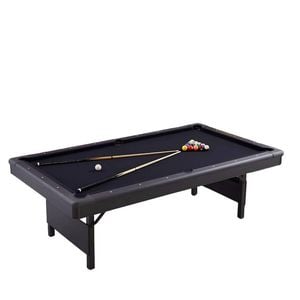 Topone Vela Foldable Mdf Pool Table | 7ft/8ft Billiard Table For Home & Game Room - Black, 7ft Table