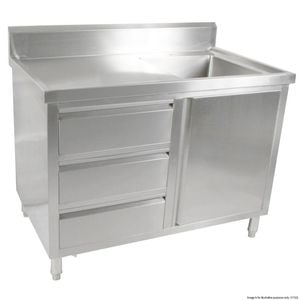Modular Systems Cabinet With Right Sink Sc-7-1200r-h
