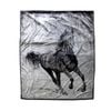 Bloomington 675gsm 2 Ply 3D Print Faux Mink Blanket Queen 200x240 cm Galloping Horse