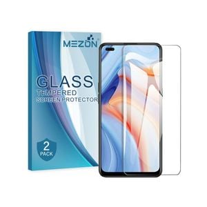 2 Pack MEZON OPPO Reno4 5G Clear Tempered Glass Screen Protectors